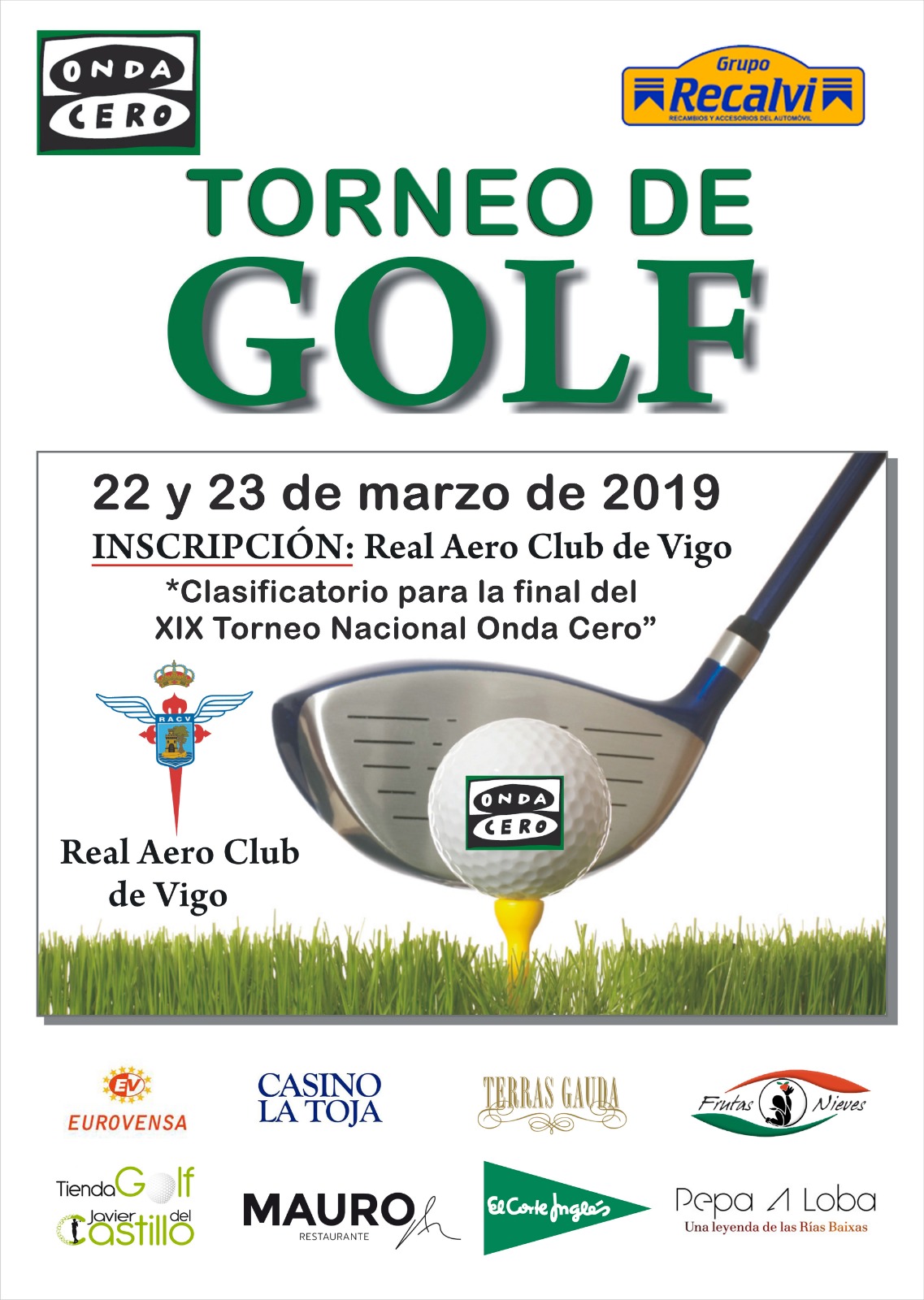 TORNEO DE GOLF ONDA CERO