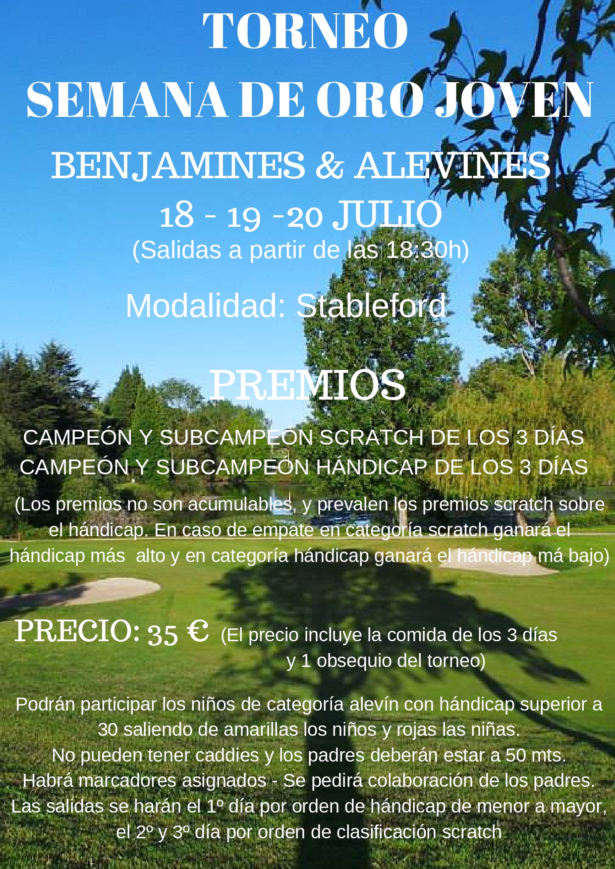 SEMANA DE ORO JOVEN BENJAMINES & ALEVINES