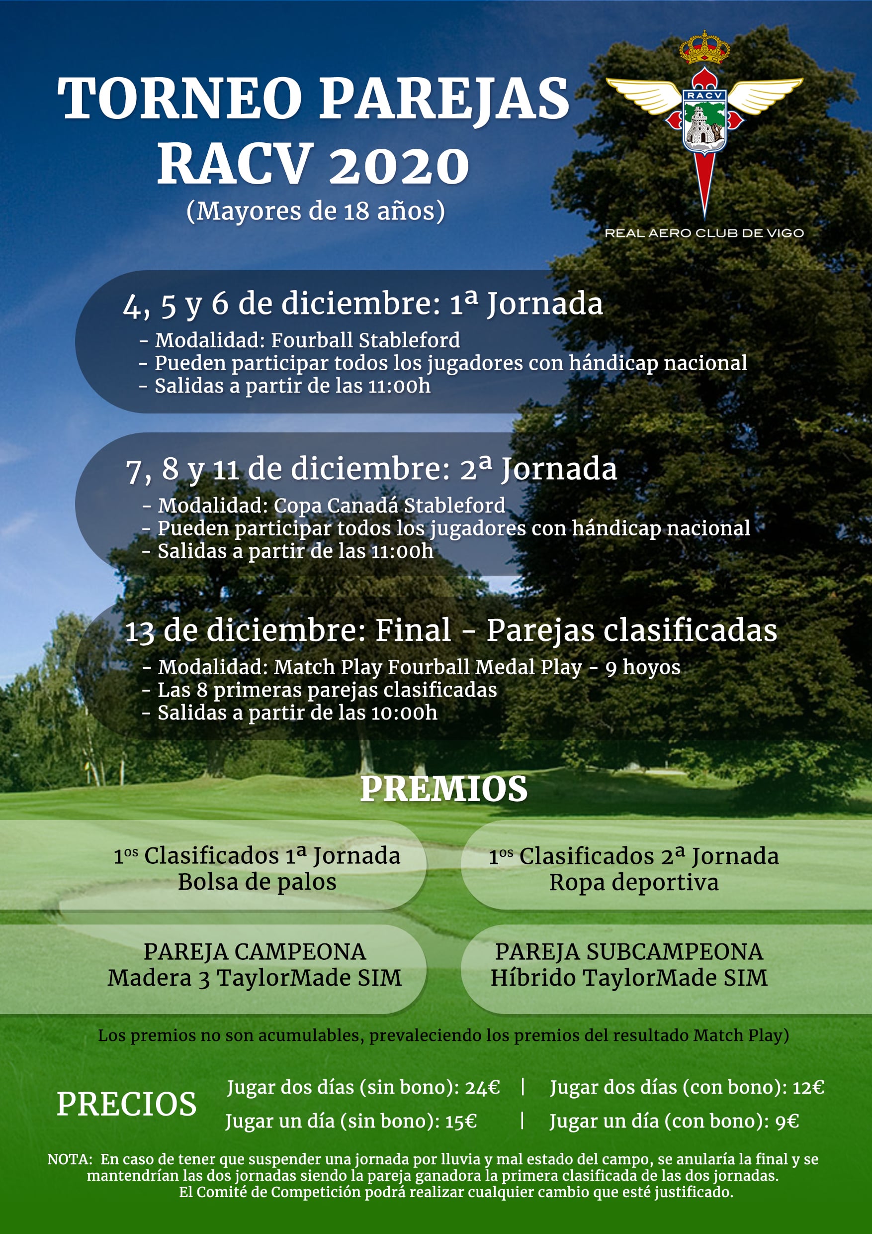 TORNEO PAREJAS RACVIGO 2020