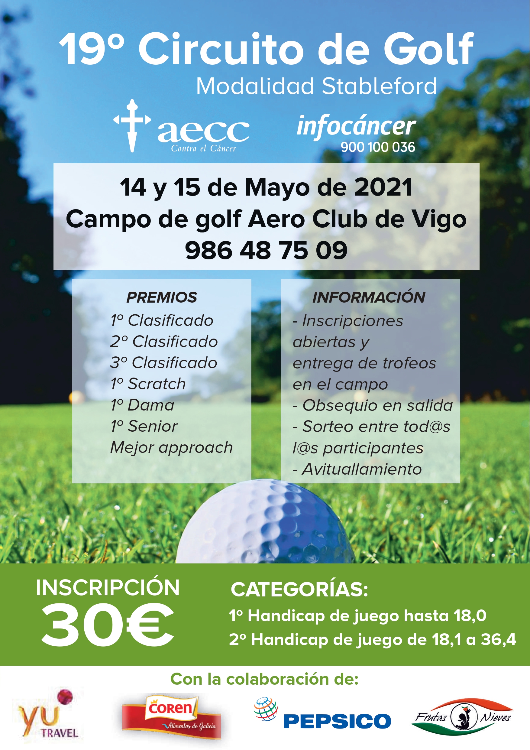 19º CIRCUITO DE GOLF A.E.C.C (Benéfico)